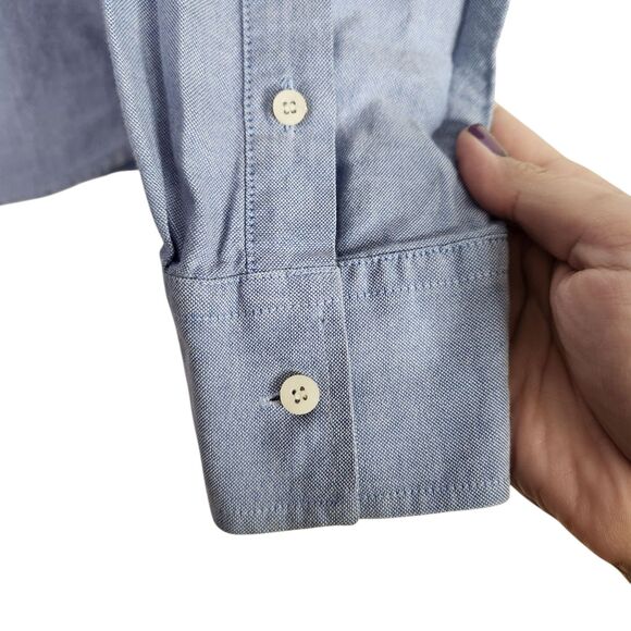 SERGIO TACCHINI Shirt Mens Large Blue Button Down Long Sleeve Dress Shirt Career - Picture 4 of 8